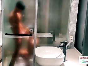 I fucked two handsome bisexuals in my bathroom. free short version